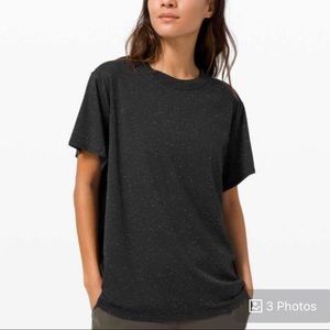 Lululemon Black Speckled All Yours Tee